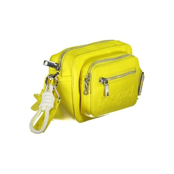 Desigual Lila Leather Crossbody Bag for Women - Yellow