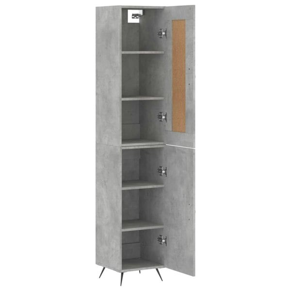 Berkfield Highboard Concrete Grey 34.5x34x180 cm Engineered Wood