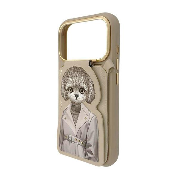 Nimmy Friends Nimmy Teddy Magnetic Combo Case with Detachable MagSafe Card Holder Stand for iPhone 17 Pro Max 6.9" Brown - N-CXMC-KTZH-IP17-PRO-MAX-14