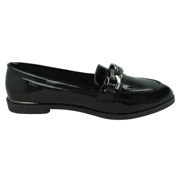 Spot On Ladies Spot On Smart Slip On Loafers F80545
