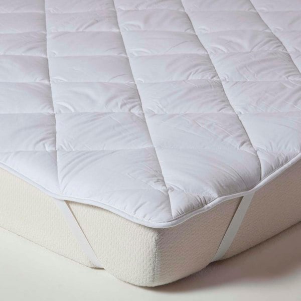 HOMESCAPES Luxury Extra Thick 500 GSM Cotton Mattress Topper Euro Size