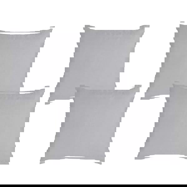 Bianca 180 Thread Count Egyptian Cotton Standard Pillow case Pair Silver Grey