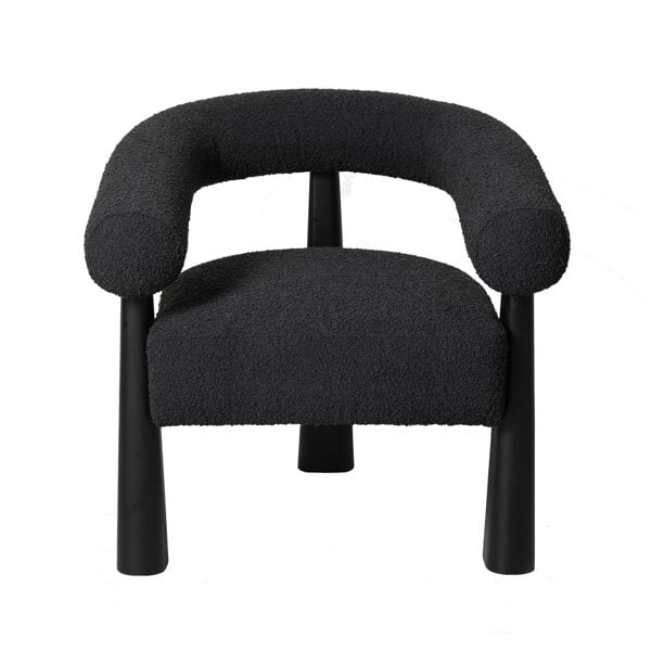 Furniture Edit Spara Black Boucle Accent Chair