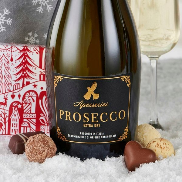 Virginia Hayward Prosecco & Chocolates Christmas Gift Bag