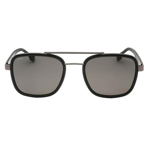Hugo Boss Grey Polarized Lens Dark Ruthenium Grey Sunglasses One Size