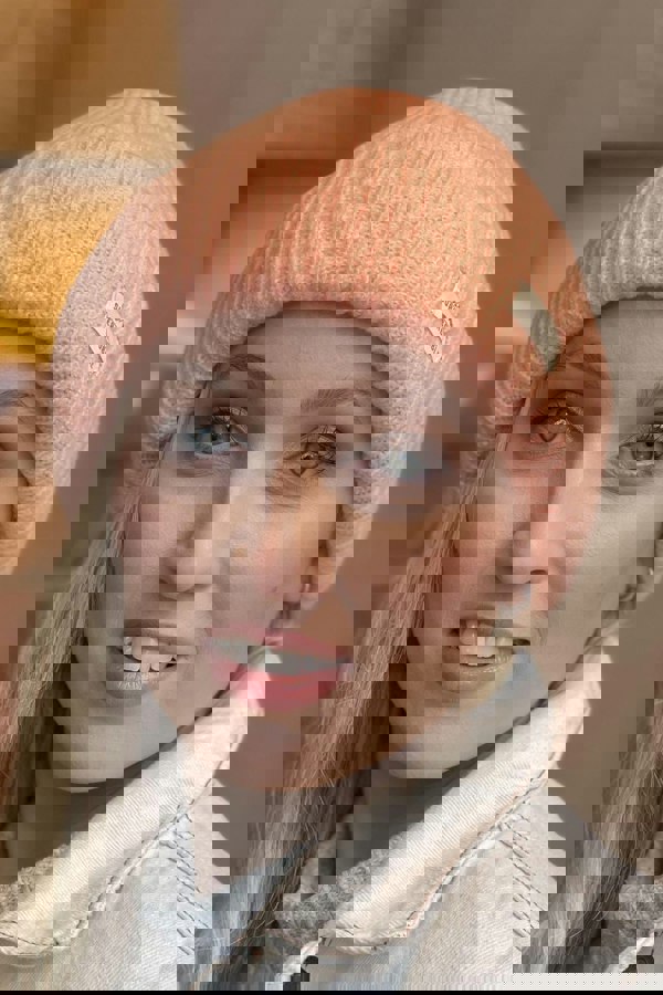 SuperBobble Coral Ladies Fashion Beanie Hat