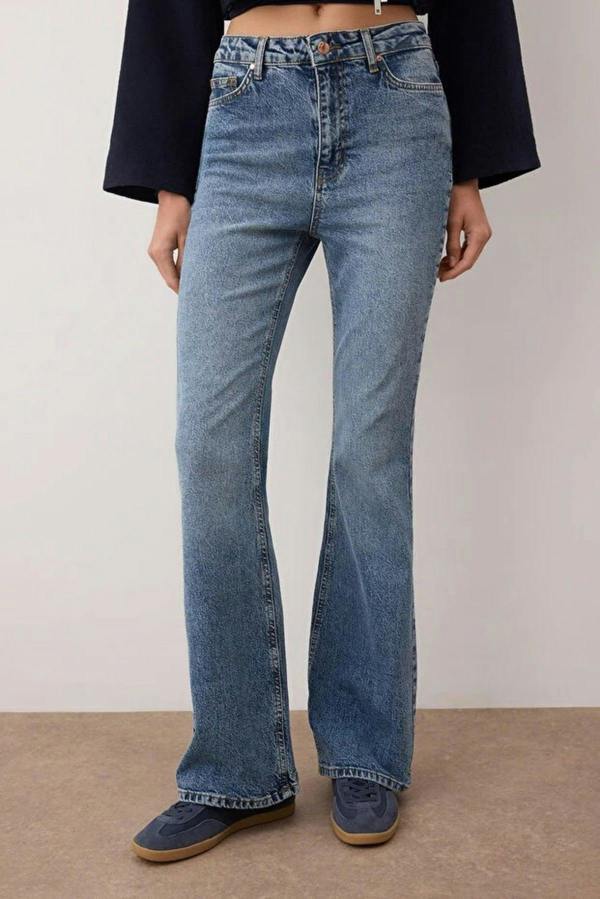 WOVCOR High Waist Flare Jeans