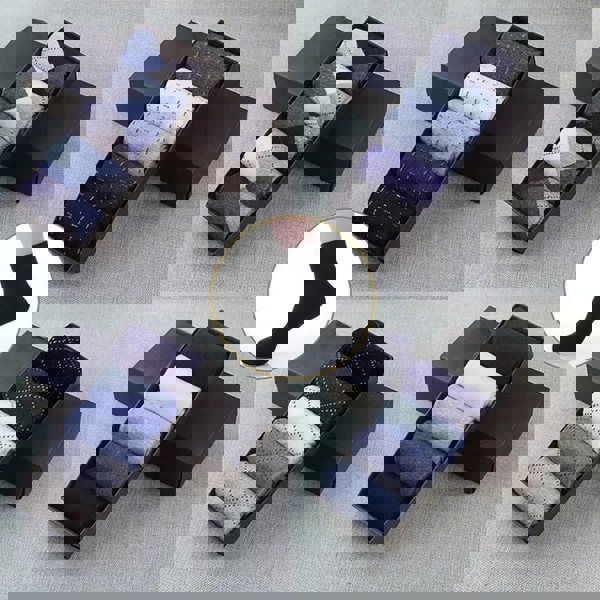 Anysox 5 Pairs Size 6-10 Casual Business Socks High Quality Cotton Breathable Elastic Solid Color For Men