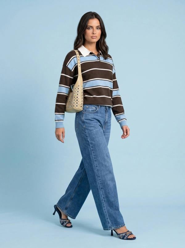 Urban Bliss Wool Blend Stripe Jumper
