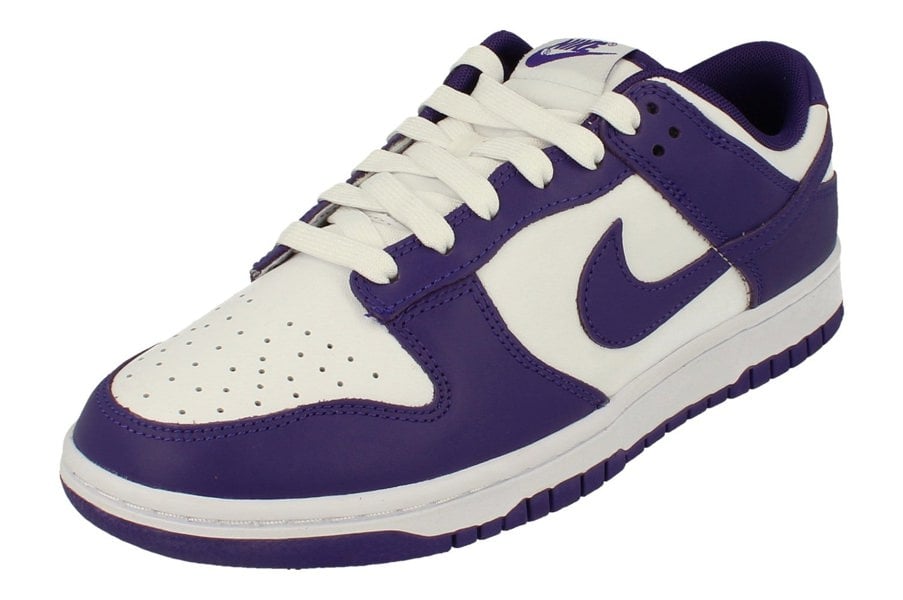 Nike Dunk Low Retro Mens Trainers Dd1391  104 - White Court Purple 104 - Photo 0