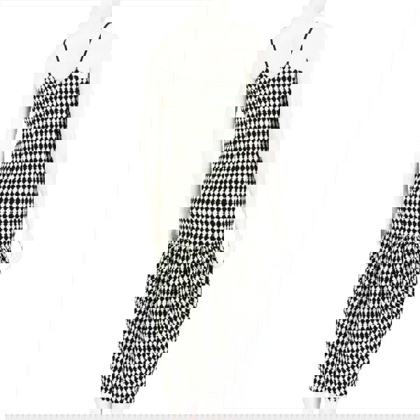 Victoria Beckham Camil bubble midi dress in black and white jacquard
