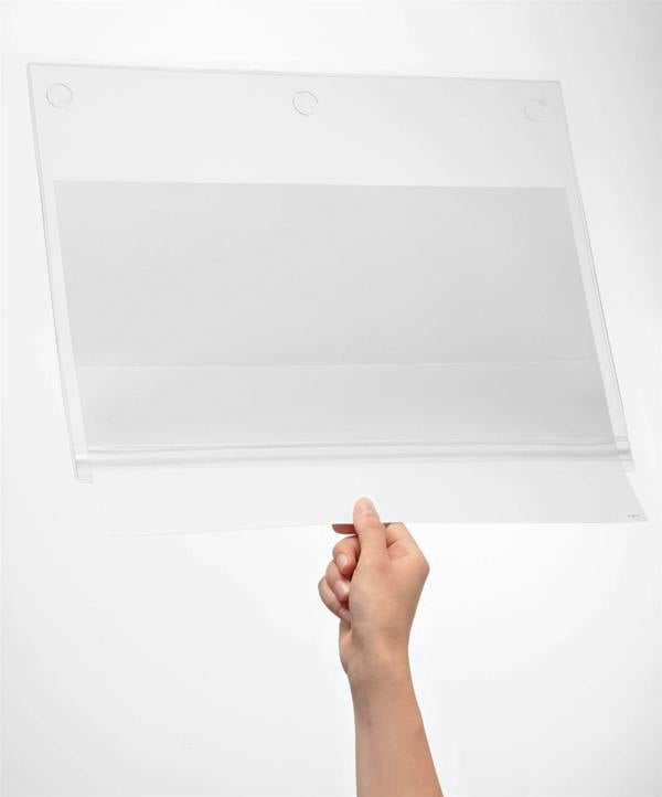 Durable Water Resistant UV Anti-Reflective Adhesive Pockets | 5 Pack | A3 Clear