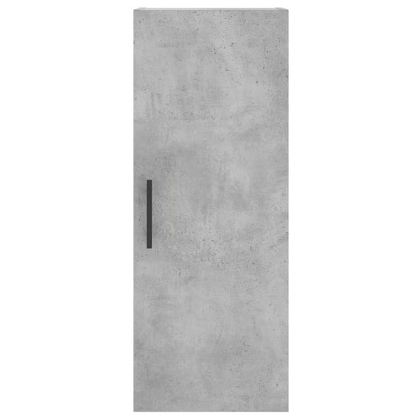 Berkfield Wall Mounted Cabinet Concrete Grey 34.5x34x90 cm