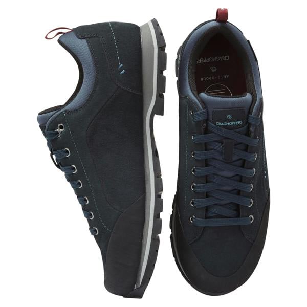 Craghoppers Mens Onega 2 Leather Trainers - Steel Blue - 