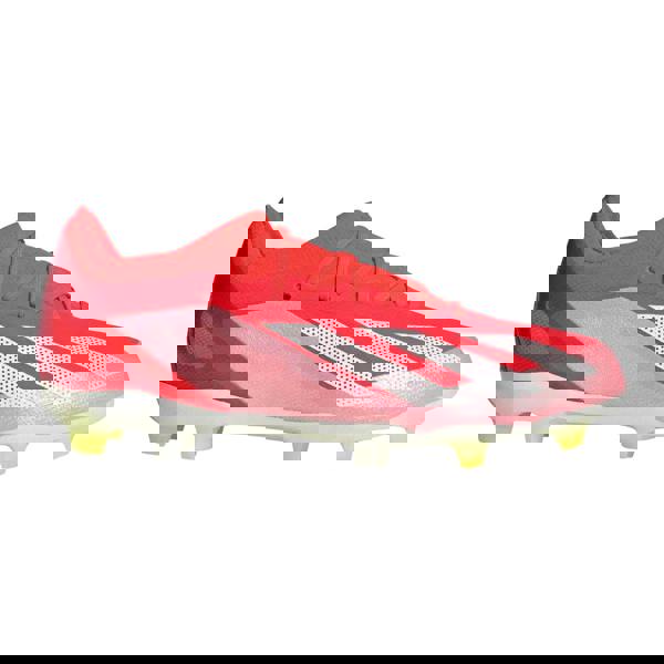 Adidas Childrens/Kids X Crazyfast Elite Firm Ground Football Boots - Solar Red/Cloud White/Solar Yellow