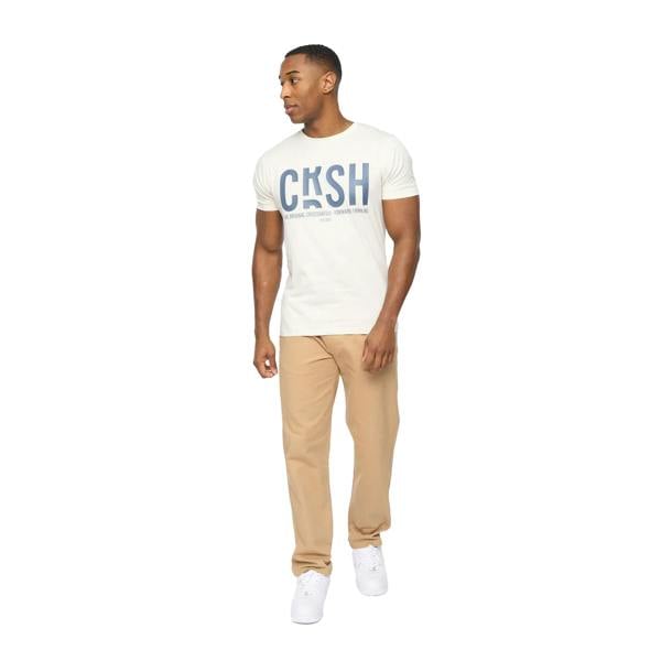Crosshatch Mens Blansmoore Trousers - Stone - 