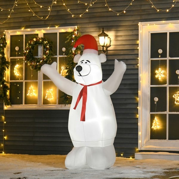 Inflatable Christmas Polar Bear