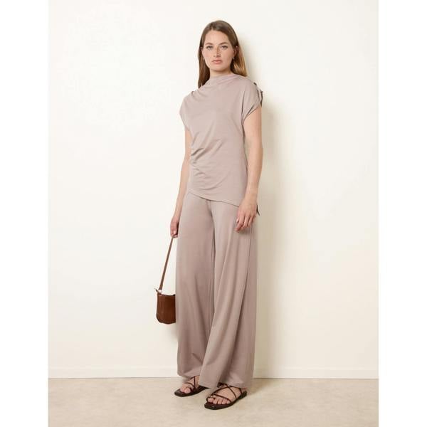 Blue Vanilla Soft Jersey Asymmetric Hem Set