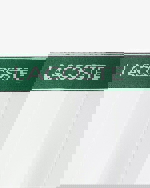 Lacoste 3-Pack of Mens Trunks - Black/White-Silver Chine NUA