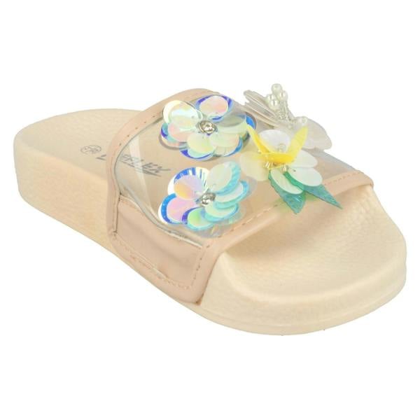 Reflex Girls Reflex Flower Embellishment Sliders