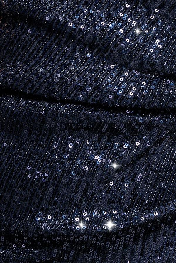 Bardot Sequin Pleated Maxi Dress - Navy DR3643A