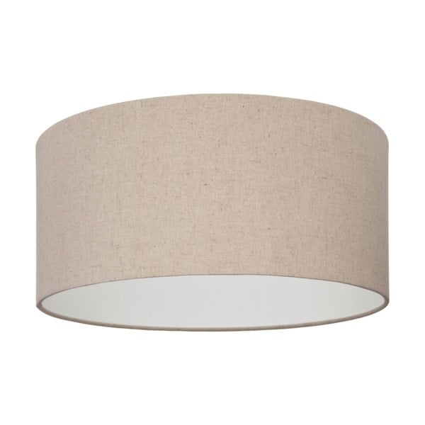 EGLO Feniglia Natural Linen Drum-Shaped Ceiling Light