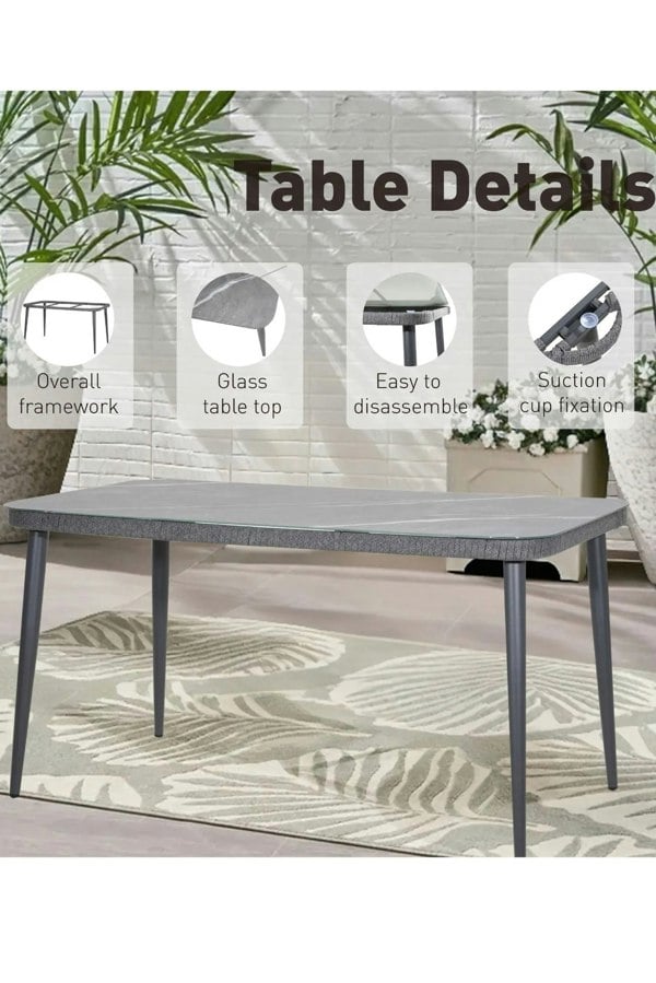 Groundlevel The Sweenie 7 Piece Outdoor Furniture Set