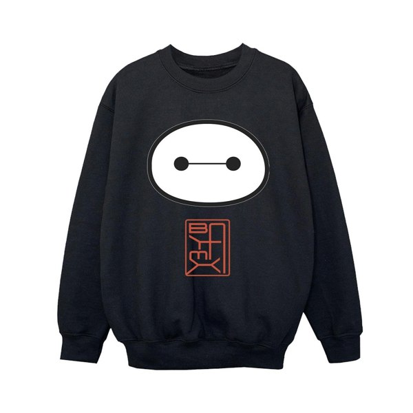 Disney Boys Big Hero 6 Baymax Icon Sweatshirt - Black