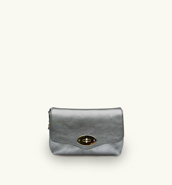 Apatchy London The Maddie Leather Bag - Pewter