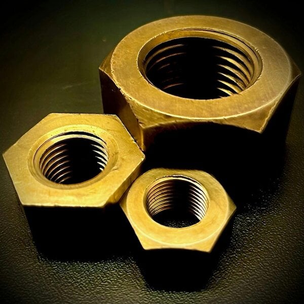 Fixaball BSF Full Hexagon Nut Brass 3/16" 5/8" 3/4" 1.1/4"