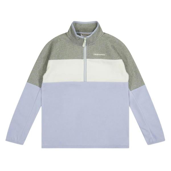 Craghoppers Childrens/Kids Linden Colour Block Zip Neck Regular Sweatshirt - Autumn/Grey Marl - 