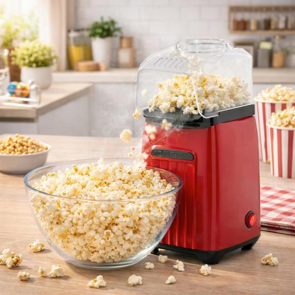 Dragodirect Hot Air Popcorn Maker with 4 Popcorn Bags Home Party