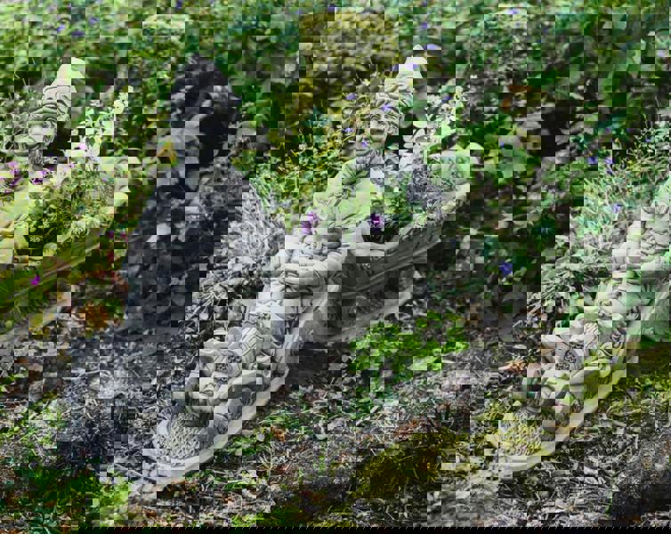 Large Gnome and Trailer Garden Pot Ornament