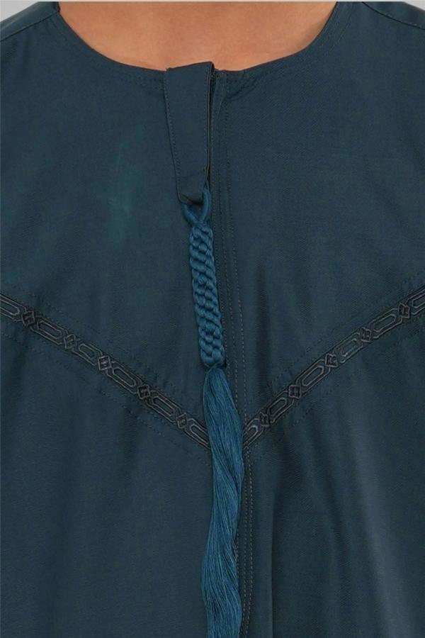 Infinity Leather Kids Boys Ramadan Eid Moroccan Jubba Robe Djellaba Thobe - K-TT008