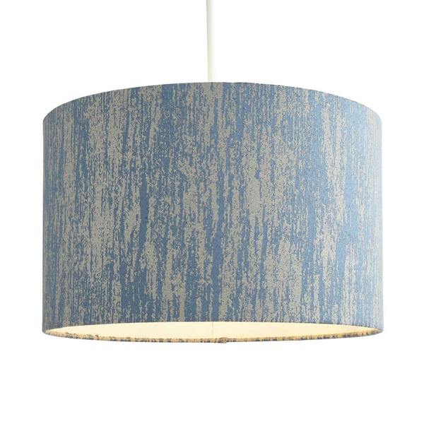 Pagazzi Lighting Canterbury 35cm Blue Jacquard shade