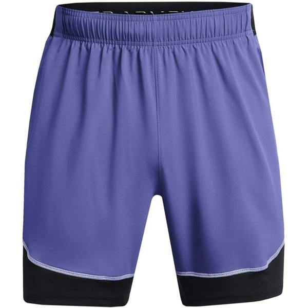 Under Armour Mens Pro 2 in 1 Relaxed Fit Shorts - Navy - 