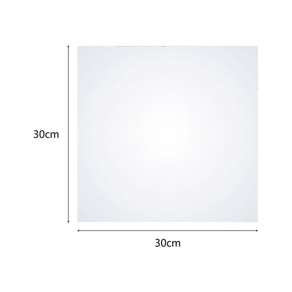 3pcs Acrylic Adhesive Wall Mirror Tiles Living and Home