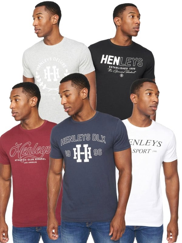 Henleys Varick T-Shirt 5pk Assorted