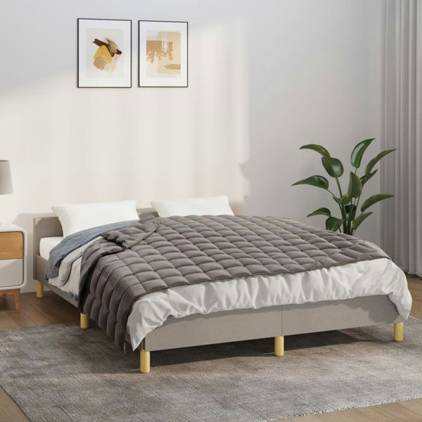 Berkfield Weighted Blanket Grey 150x200 cm 7 kg Fabric