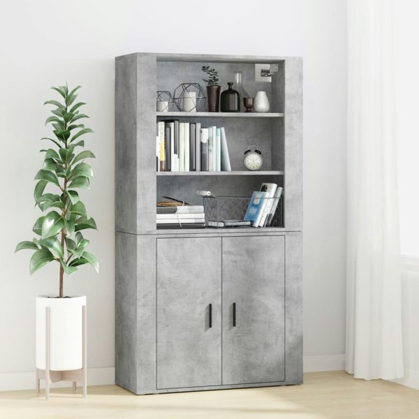 Berkfield Highboard Concrete Grey Engineered Wood
