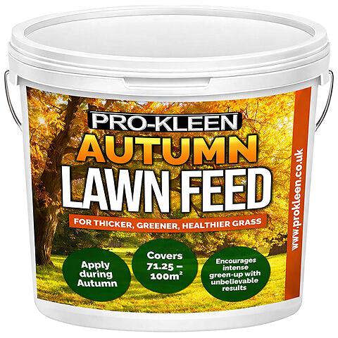 ProKleen Pro-Kleen Autumn Lawn Feed Fertiliser - Encourages Grass Green Up & Prevents Lawn Disease - Covers up to 100m2