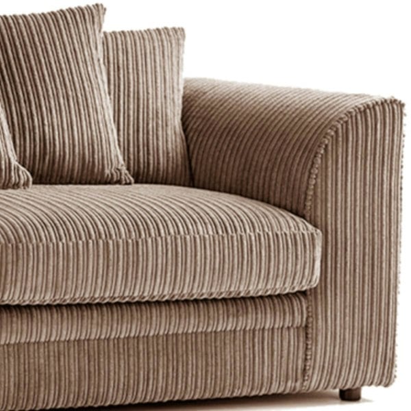 Luxor Full Jumbo Cord 2 Seater and 2 x Armchairs - Scatter Back - 7
