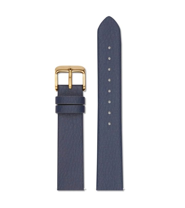 Votch Navy with brushed gold buckle | 18mm