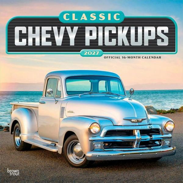 Classic Chevy Pickups Calendar 2027, Wall Calendars, Month To View, Transport, Gift