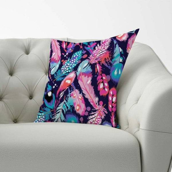 Warren Reed Beautiful Colourful Feathers Cushions