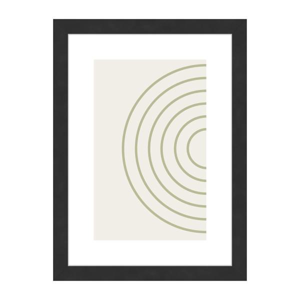 Nielsen accent by nielsen Velino Black Picture Frame with Glass Front and Abstract Poster Print
