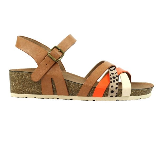 Lunar Womens/Ladies Selina Sandals - Brown