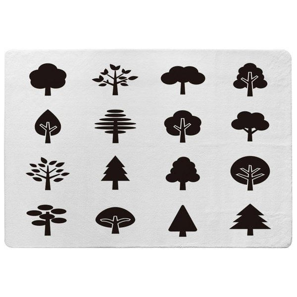 Benjamin Tate Design Tree Silhouette Illustrations (Rug)
