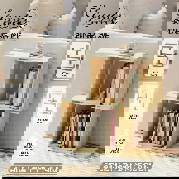 Levede Sofa Side Table Modern Bedside Table Plant Stand Wooden for Small Space