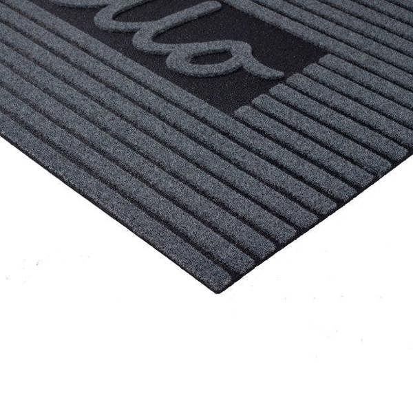 Nicoman Eco-Friendly "Hello" Door Mat - Dark Grey